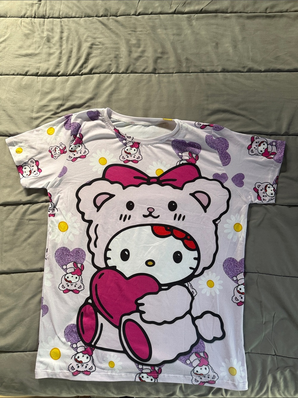 Sanrio Hello Kitty Pink and Purple Bear Costume Tee